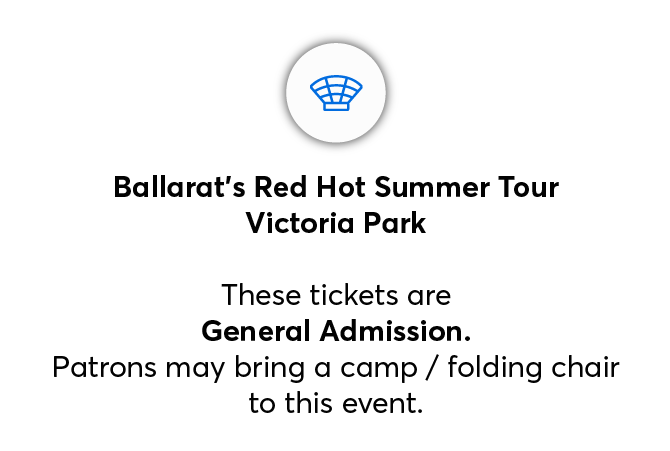 Venue seating chart for Red Hot Summer Tour for reference only