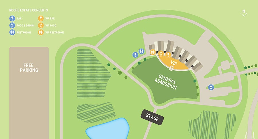 Venue seating chart for Red Hot Summer Tour for reference only