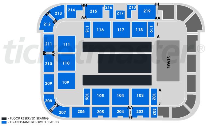 Venue seating chart for Jo Koy for reference only